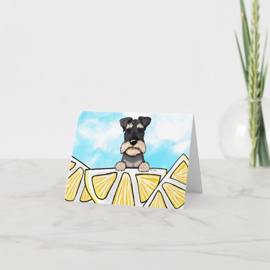 Schnauzer Life Lemons Kaart (Voorkant)