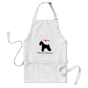 Schnauzer Love Apron Standaard Schort