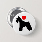 Schnauzer Love Button (Voorkant /achterkant)