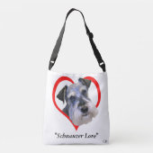 Schnauzer Love Crossbody Tas (Achterkant)