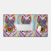 Schnauzer love desk mat (Keyboard & Muis)