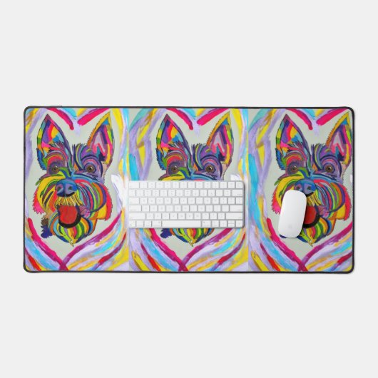Schnauzer love desk mat (Keyboard & Muis)