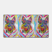 Schnauzer love desk mat (Voorkant)