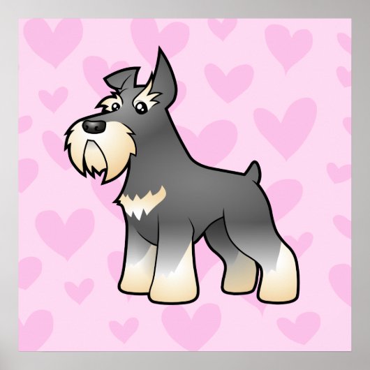 Schnauzer Love Poster (Voorkant)