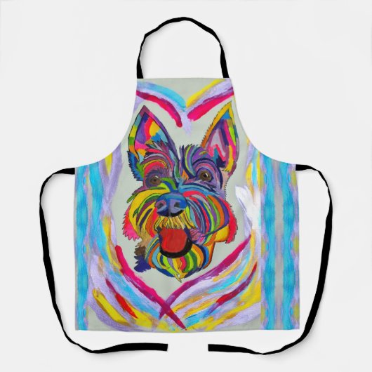 Schnauzer Love Schort (Voorkant)