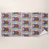 Schnauzer Love Strandlaken (Voorkant)