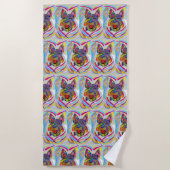 Schnauzer Love Strandlaken (Voorkant)