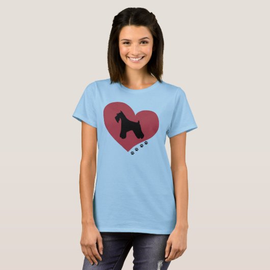 Schnauzer Love T-shirt (Voorkant volledig)
