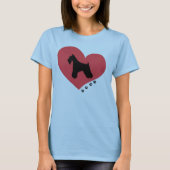 Schnauzer Love T-shirt (Voorkant)