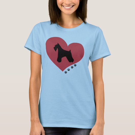 Schnauzer Love T-shirt (Voorkant)
