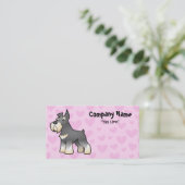 Schnauzer Love Visitekaartje (Staand voorkant)