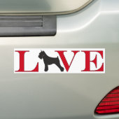 Schnauzer Lover Bumpersticker (Op auto)