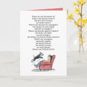 Schnauzer Lover Funny Poem Wenskaart Kaart (Gele Bloem)