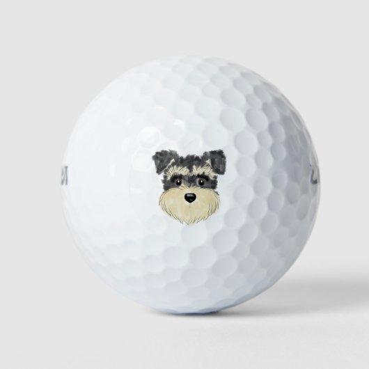 Schnauzer lover gifts golfballen (Voorkant)