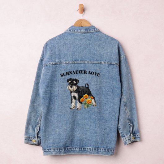 Schnauzer Lover's Denim Jacket (Hangar)