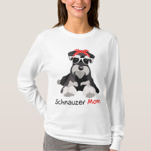 Schnauzer Ma Bandana Womens Schnauzer Dog T-shirt