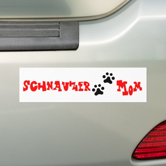 Schnauzer Ma Bumpersticker (Op auto)