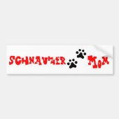 Schnauzer Ma Bumpersticker (Voorkant)