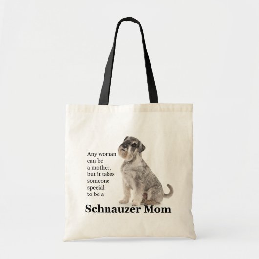 Schnauzer Ma Canvas tas (Voorkant)