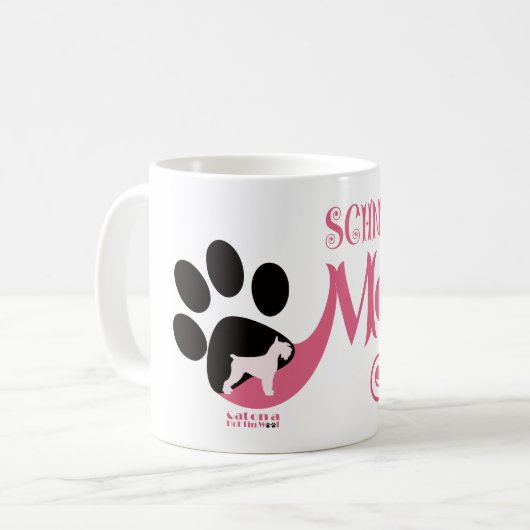 Schnauzer Ma Coffee Mok (Voorkant links)