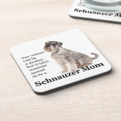 Schnauzer Ma Onderzetter Set (Linkerzijde)