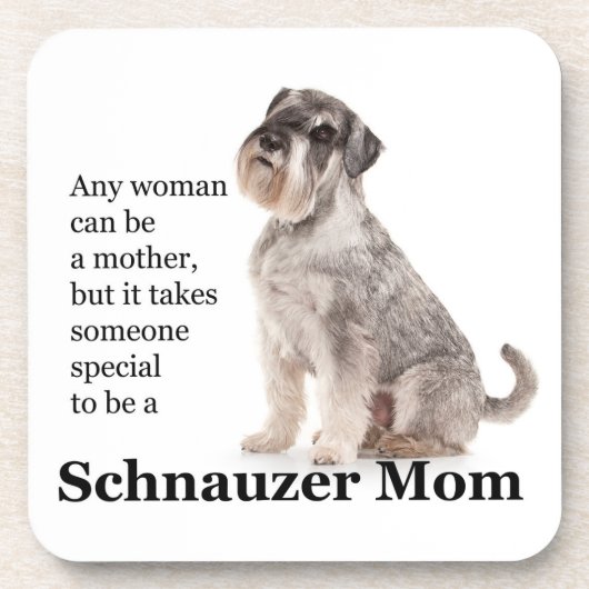 Schnauzer Ma Onderzetter Set (Voorkant)