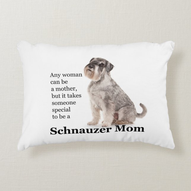 Schnauzer Ma Pillow Accent Kussen (Voorkant)