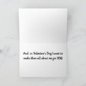 Schnauzer maakt een geval voor een "Valentijnswens Kaart (Binnen)