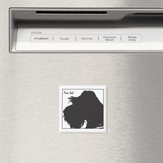 Schnauzer Magneet (Insitu (Vaatwasser))