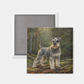 Schnauzer  magneet (Voorkant / Achterkant)