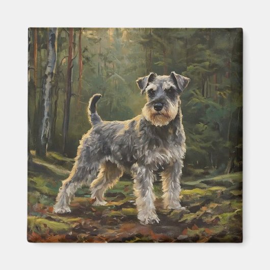 Schnauzer  magneet (Voorkant)