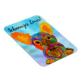 Schnauzer magneet 3 "x4" (Rechterzijde)