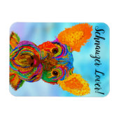 Schnauzer magneet 3 "x4" (Horizontaal)