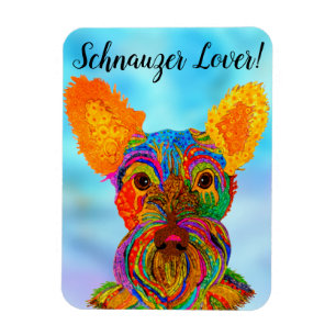 Schnauzer magneet 3 "x4"