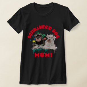 Schnauzer mam Hondenliefhebber beste hond mam ooit T-shirt