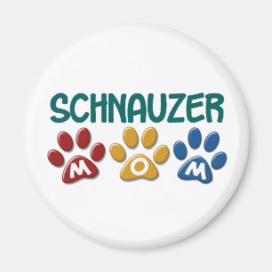 SCHNAUZER Mam Pauw Print 1 Magneet