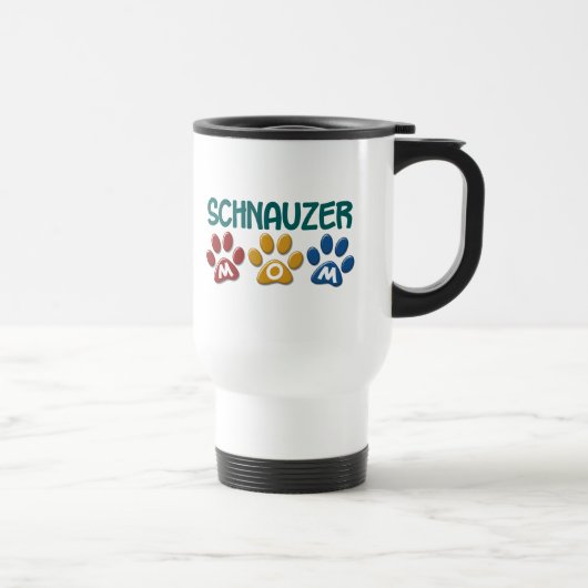 SCHNAUZER Mam Pauw Print 1 Reisbeker (Rechts)