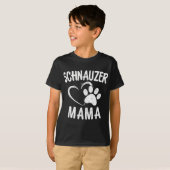 Schnauzer Mama Gift Dog Lover Apparel Schnauzers M T-shirt (Voorkant volledig)