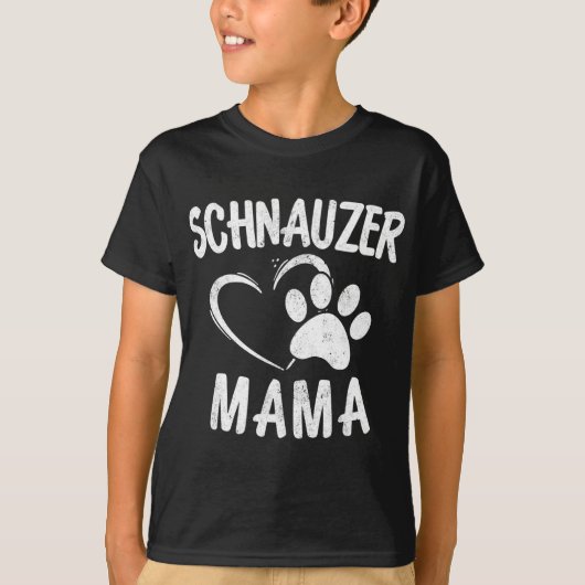 Schnauzer Mama Gift Dog Lover Apparel Schnauzers M T-shirt (Voorkant)
