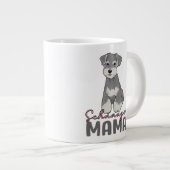 Schnauzer Mama Grote Koffiekop (Voorkant rechts)