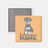 Schnauzer Mama Magneet (Voorkant / Achterkant)