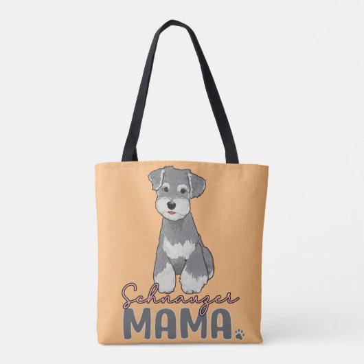 Schnauzer Mama Tote Bag (Achterkant)
