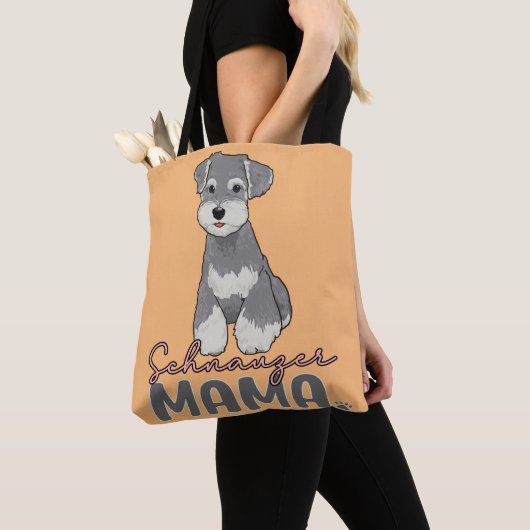 Schnauzer Mama Tote Bag (Dichtbij)