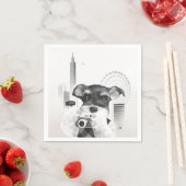 Schnauzer met camera servet (Insitu)