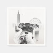 Schnauzer met camera servet (Voorkant)