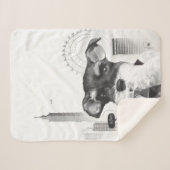 Schnauzer met camera sherpa deken (Voorkant (horizontaal))