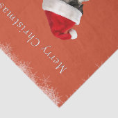 Schnauzer met kerstpet tissuepapier (Detail)