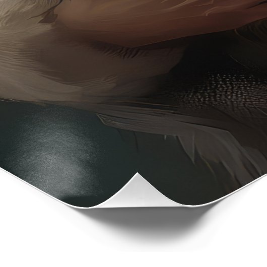 Schnauzer met Sinterklaas Feestelijke Kerstmis Perfect Poster (Hoek)