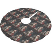 Schnauzer met Sinterklaas Festive Kerstmis Kerstboom Rok (Gekanteld)