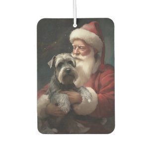 Schnauzer met Sinterklaas Festive Kerstmis Luchtverfrisser